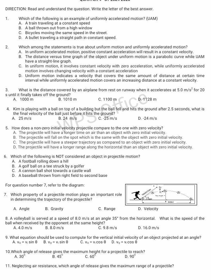 Uam Example 1. Which of the following is an example of | StudyX