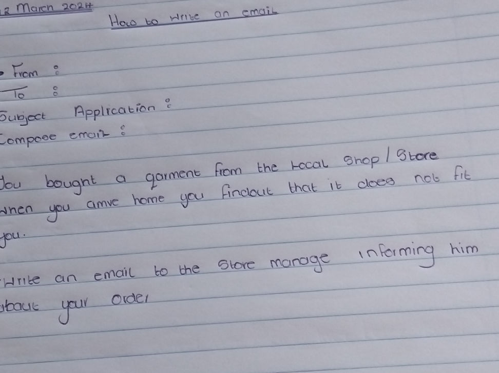 From: To: Subject Application: Compose | StudyX