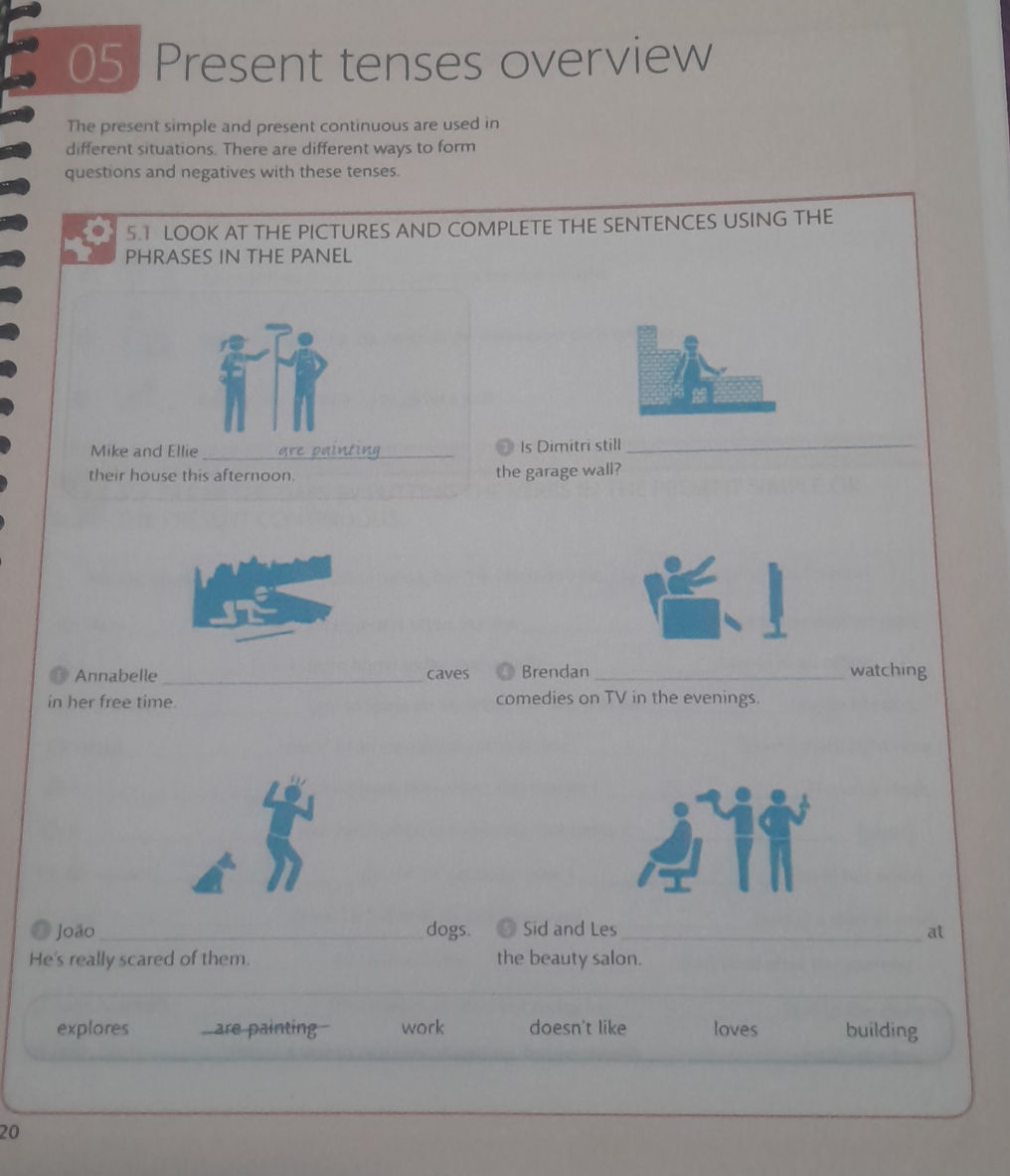 5.1 LOOK AT THE PICTURES AND COMPLETE THE | StudyX