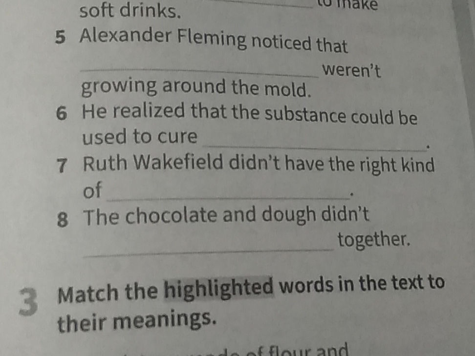 3 Match the highlighted words in the text to | StudyX