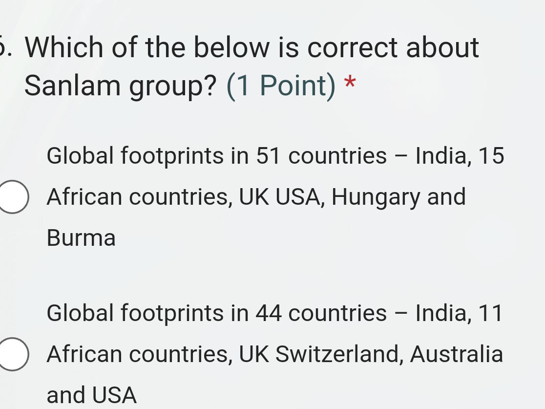 5. Which of the below is correct about | StudyX
