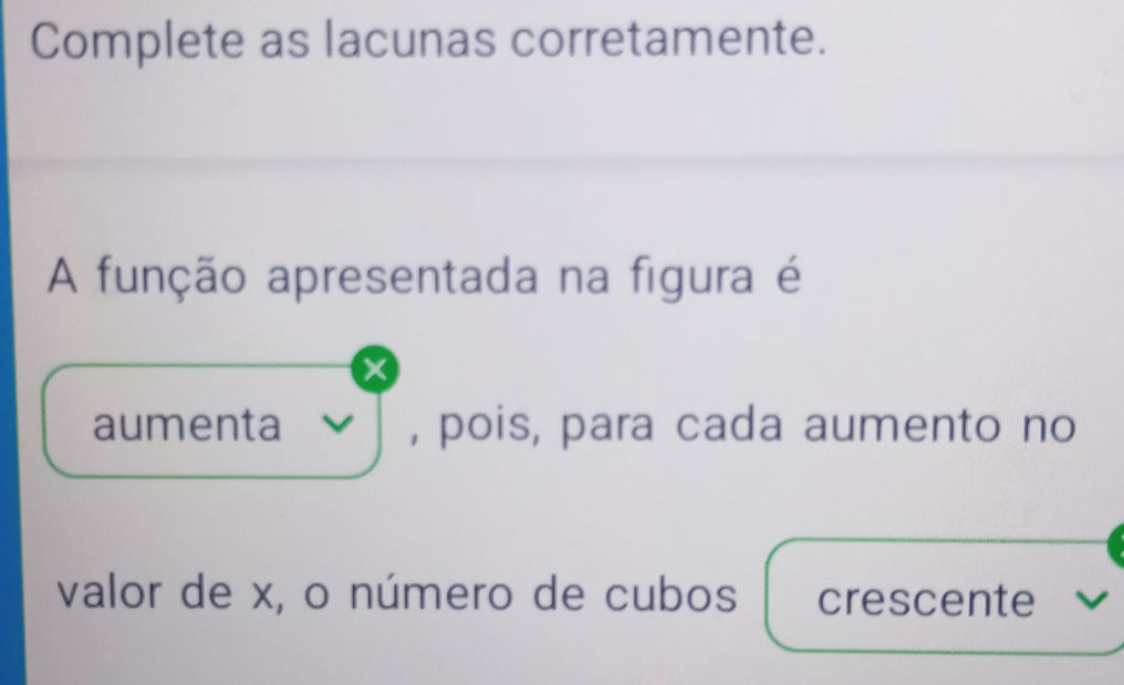 Complete as lacunas corretamente. A função | StudyX