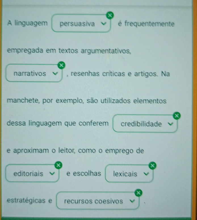 A linguagem persuasiva é frequentemente | StudyX