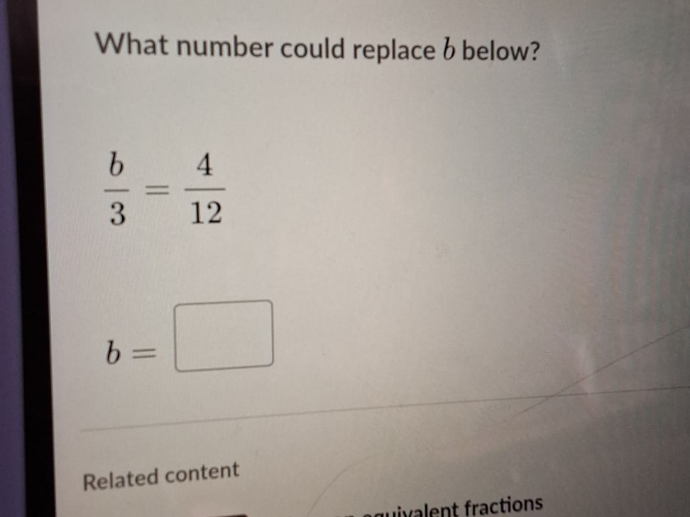 What number could replace $b$ below? $ | StudyX