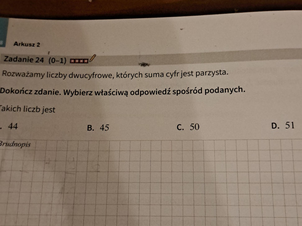 Rozważamy liczby dwucyfrowe, których suma | StudyX