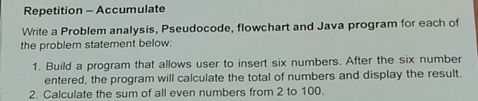 Write a Problem analysis, Pseudocode, | StudyX