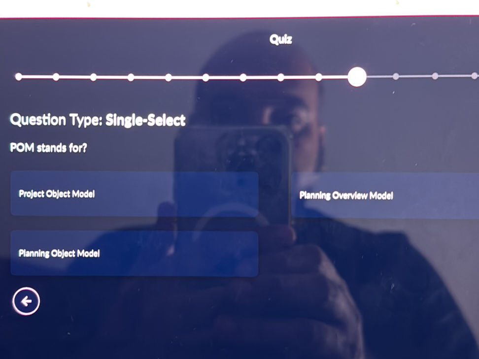 POM stands for? Project Object Model