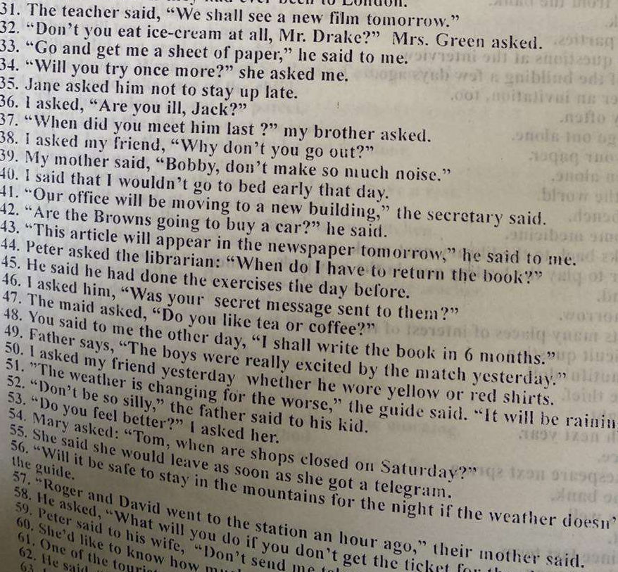 31. The teacher said, "We shall see a new | StudyX