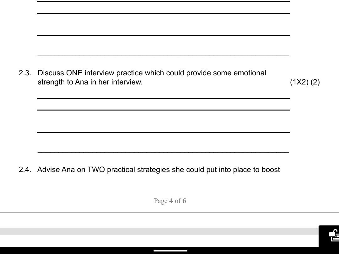 2.3. Discuss ONE interview practice which