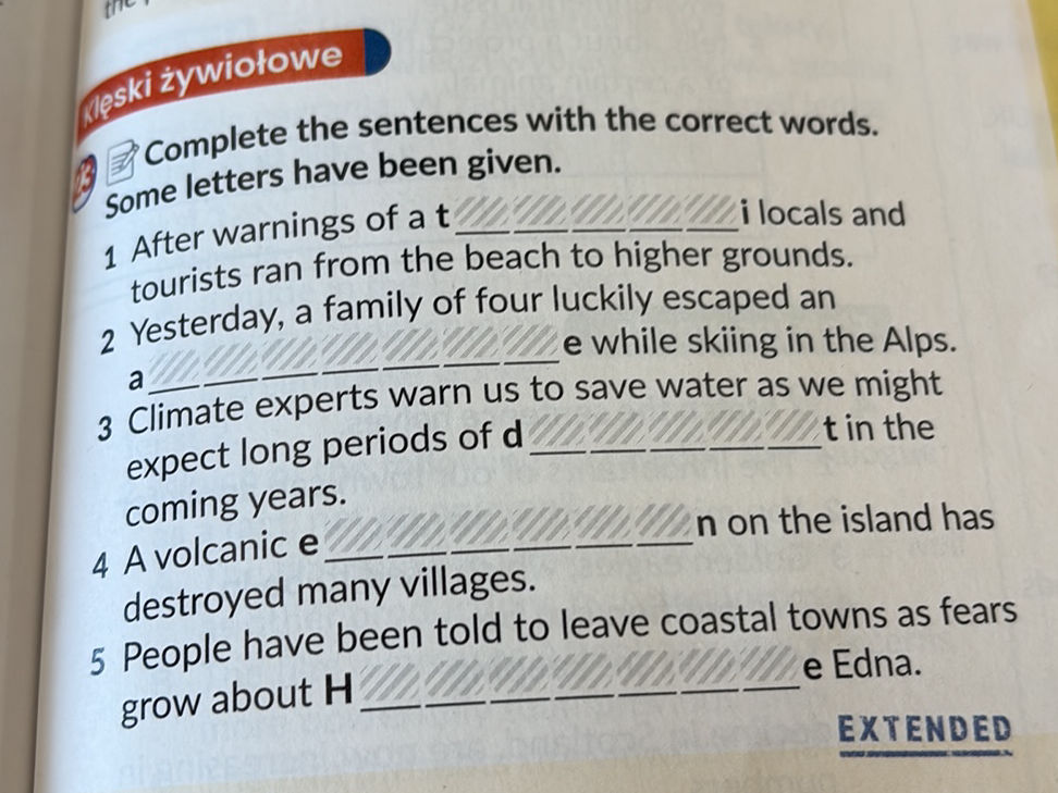 Complete the sentences with the correct | StudyX