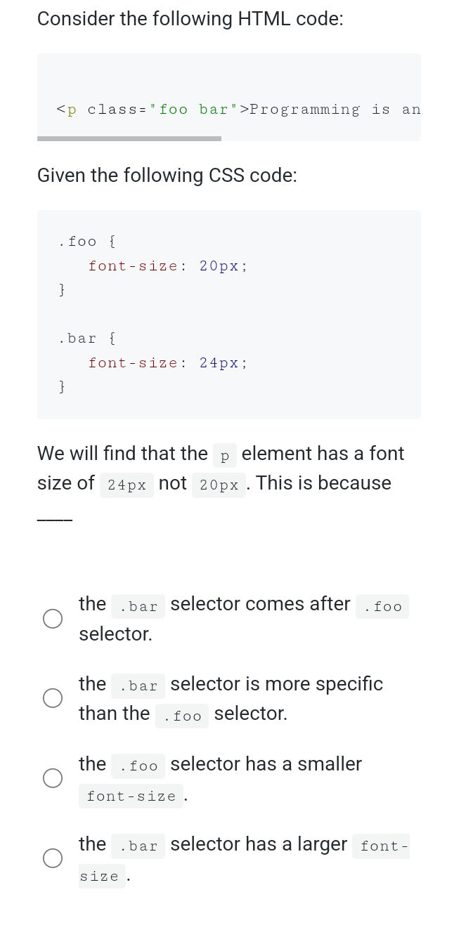 Consider the following HTML code: | StudyX