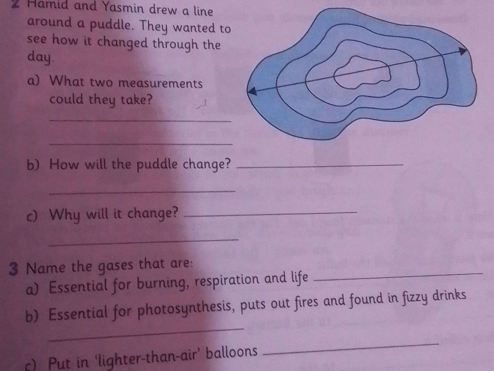2 Hamid and Yasmin drew a line around a | StudyX