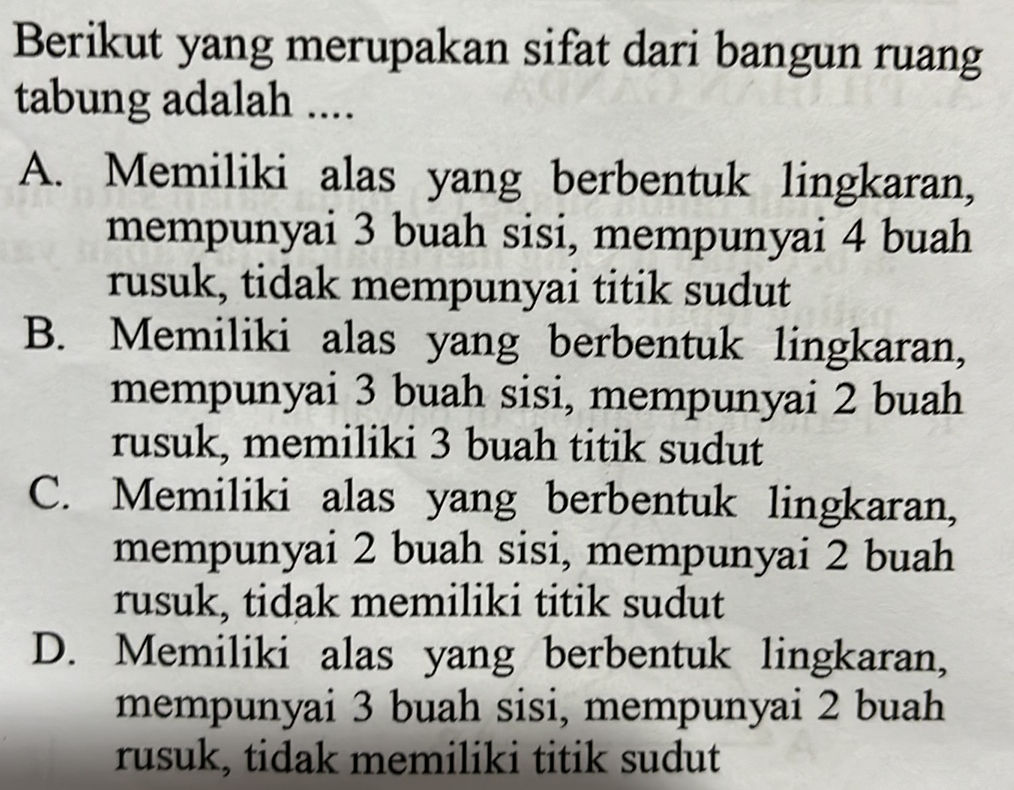 Berikut Yang Merupakan Sifat Dari Bangun StudyX berikut-yang-merupakan-sifat-dari-bangun-studyx
