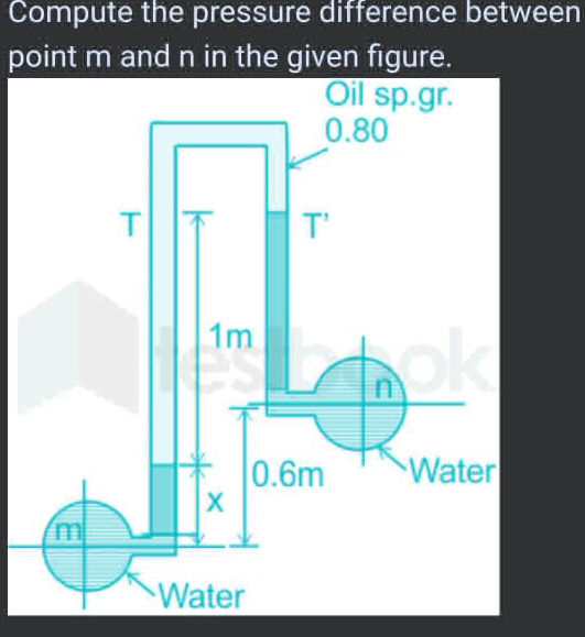 python + chemical engineering: pressure difference in... Compute the pressure difference between | StudyX