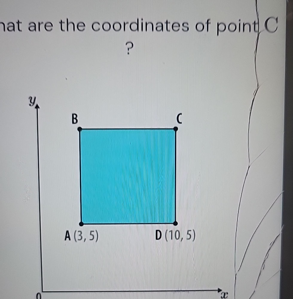 What are the coordinates of point C? The | StudyX