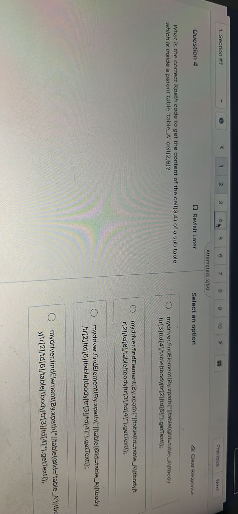 What is the correct Xpath code to get the