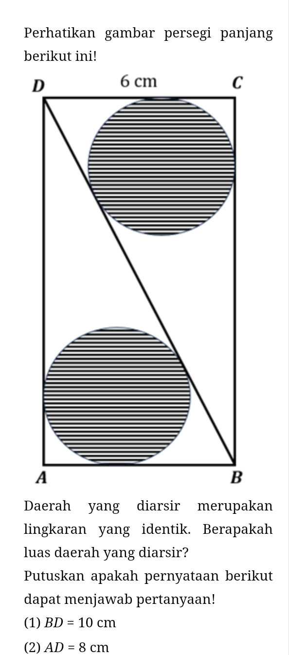 Perhatikan gambar persegi panjang berikut | StudyX