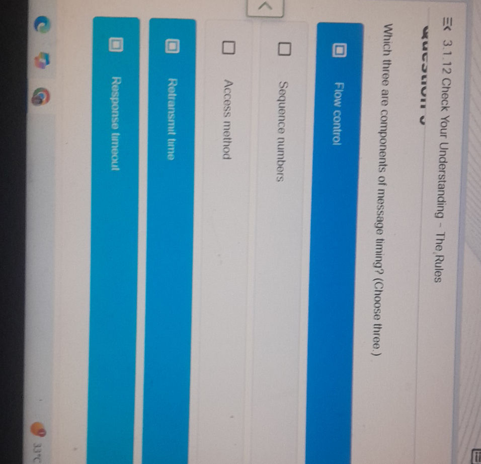 Which three are components of message | StudyX