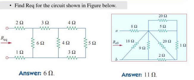 Find Req for the circuit shown in Figure | StudyX