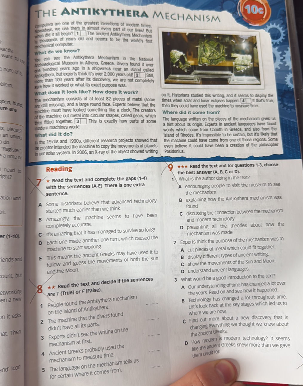 * Read the text and complete the gaps (1-4) | StudyX