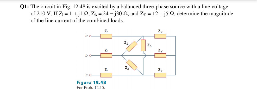 Q1: The circuit in Fig. 12.48 is excited by | StudyX