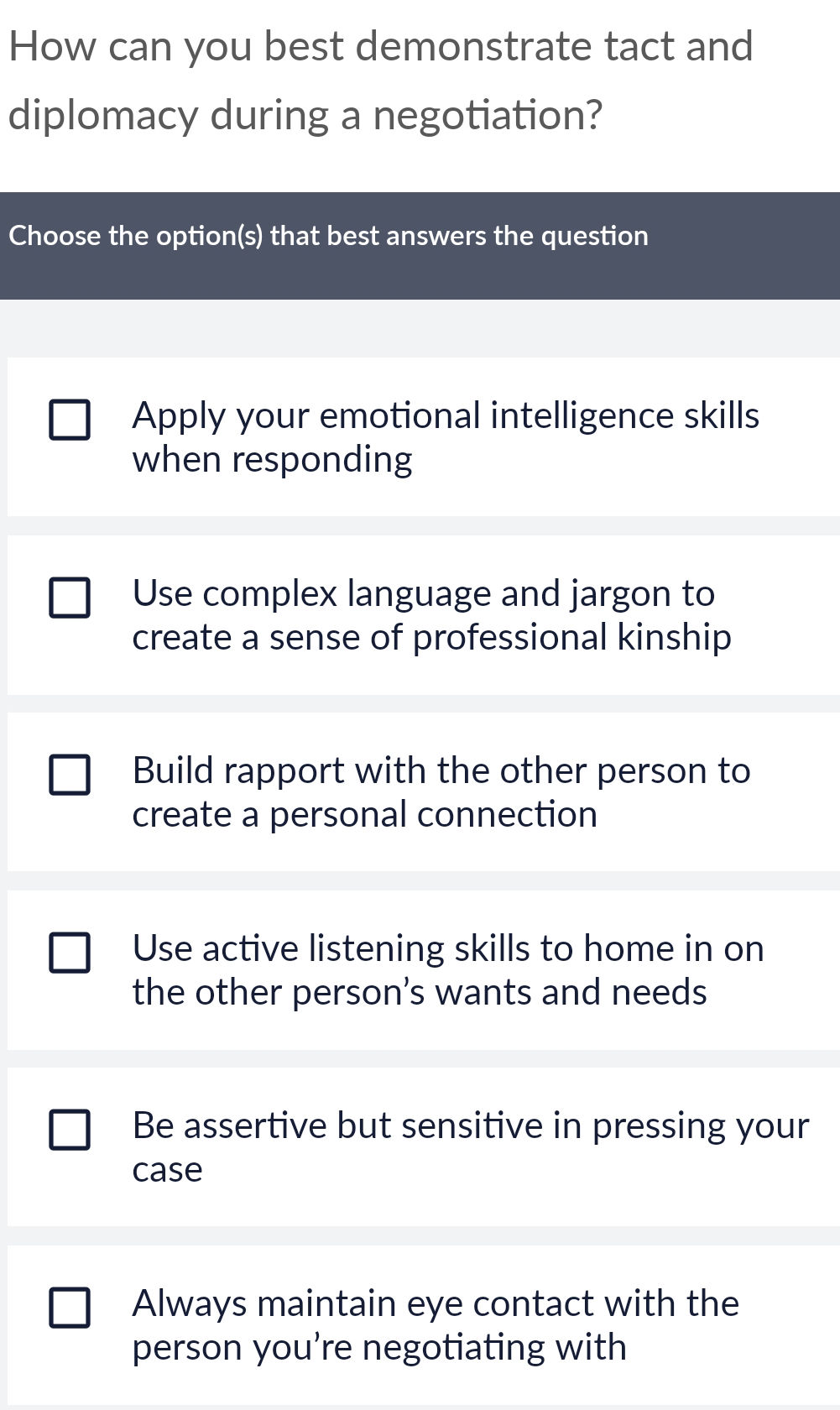 Study Tact How can you best demonstrate tact and | StudyX