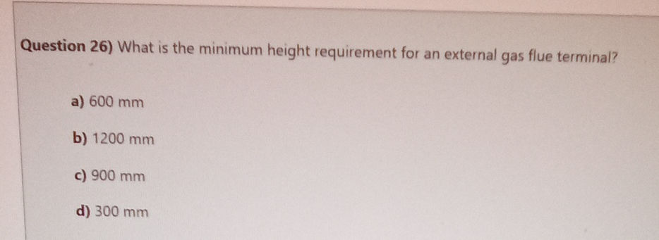 Question 26) What is the minimum height | StudyX