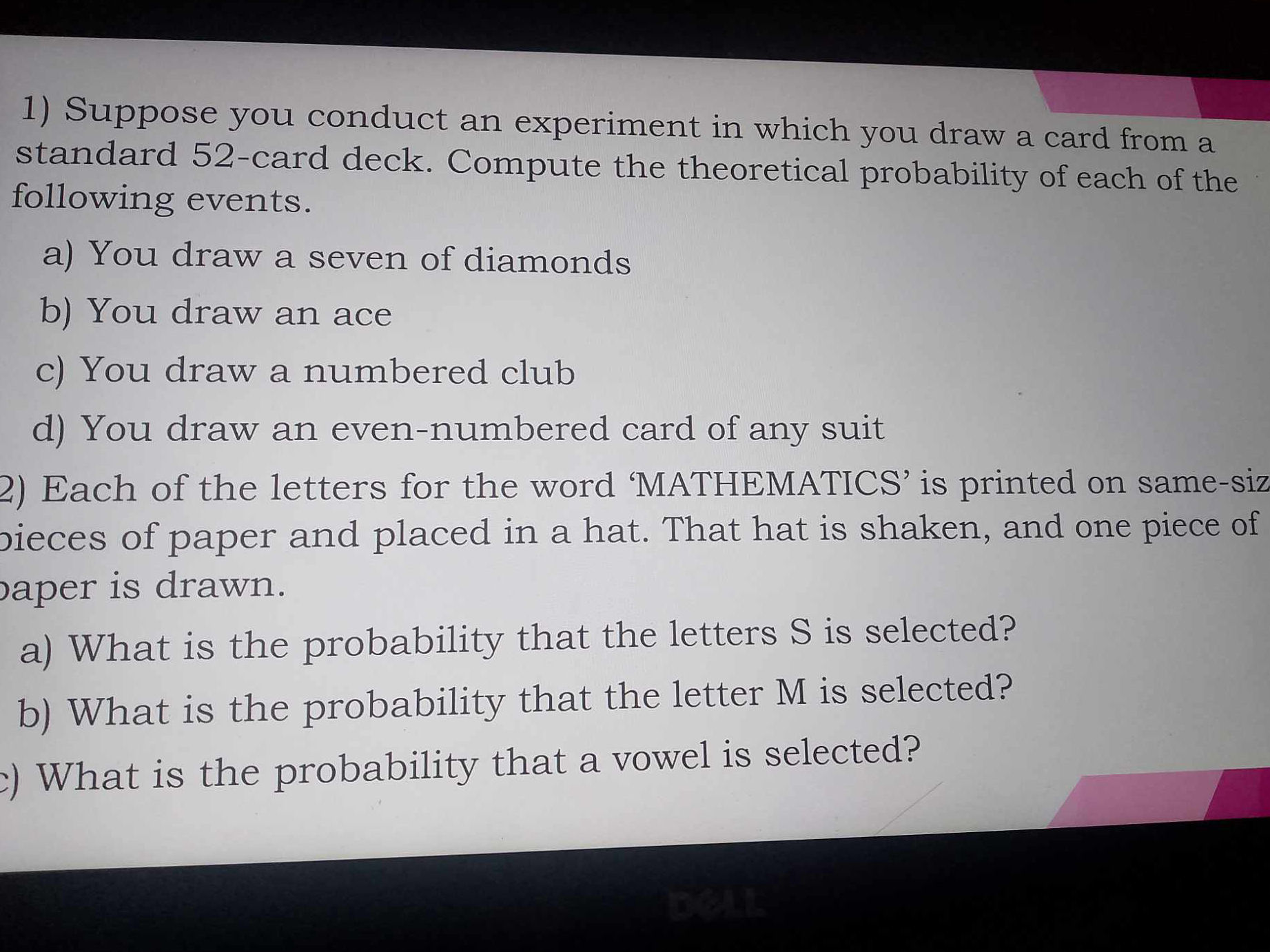1) Suppose you conduct an experiment in | StudyX