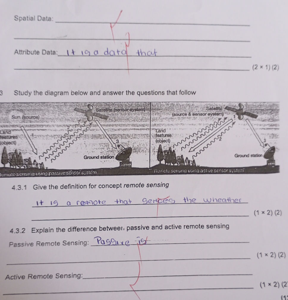 3 Study the diagram below and answer the | StudyX