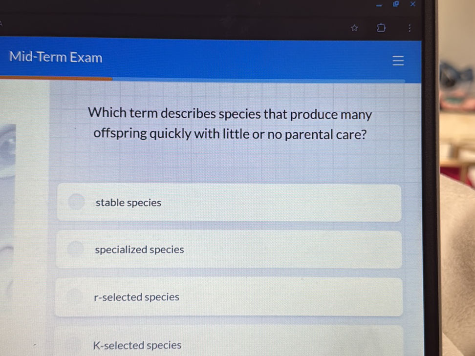 Which term describes species that produce | StudyX