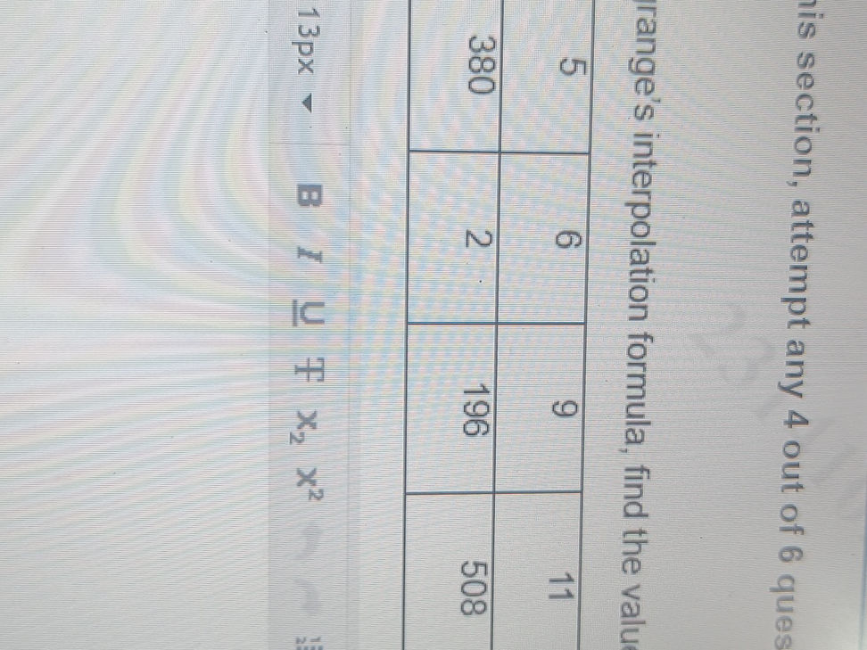 In this section, attempt any 4 out of 6 | StudyX