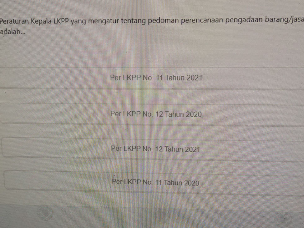 Peraturan Kepala LKPP yang mengatur tentang | StudyX