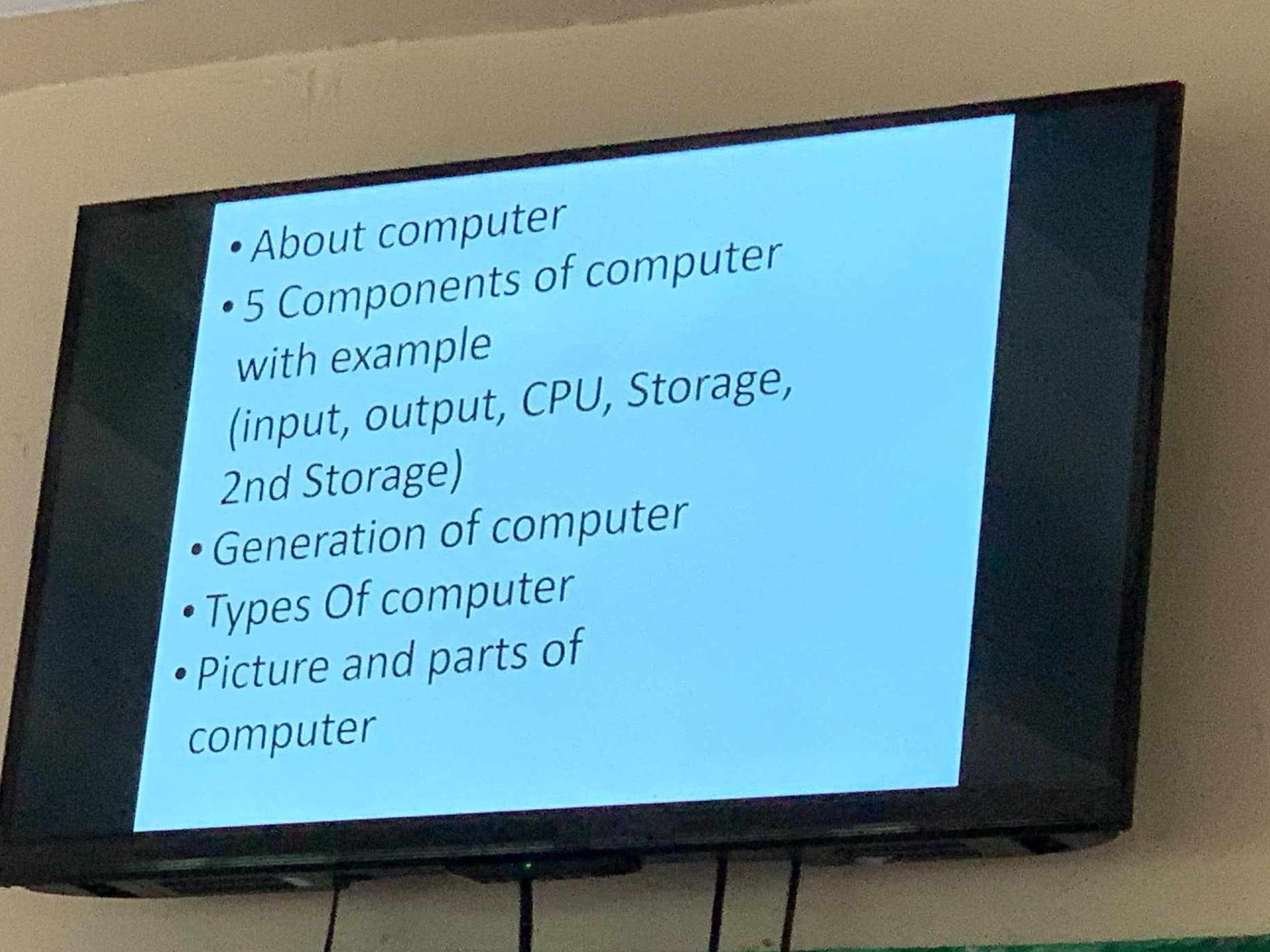 About computer • 5 Components of computer | StudyX