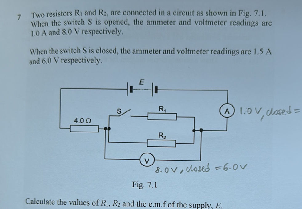 Resistor R1 R2 Two resistors $R1$ and $R2$, are connected