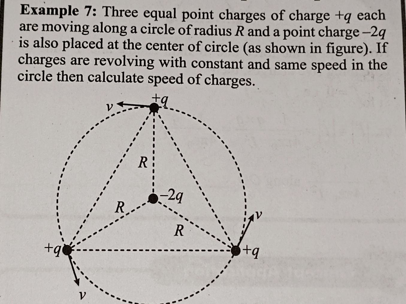 Example 7: Three equal point charges of | StudyX