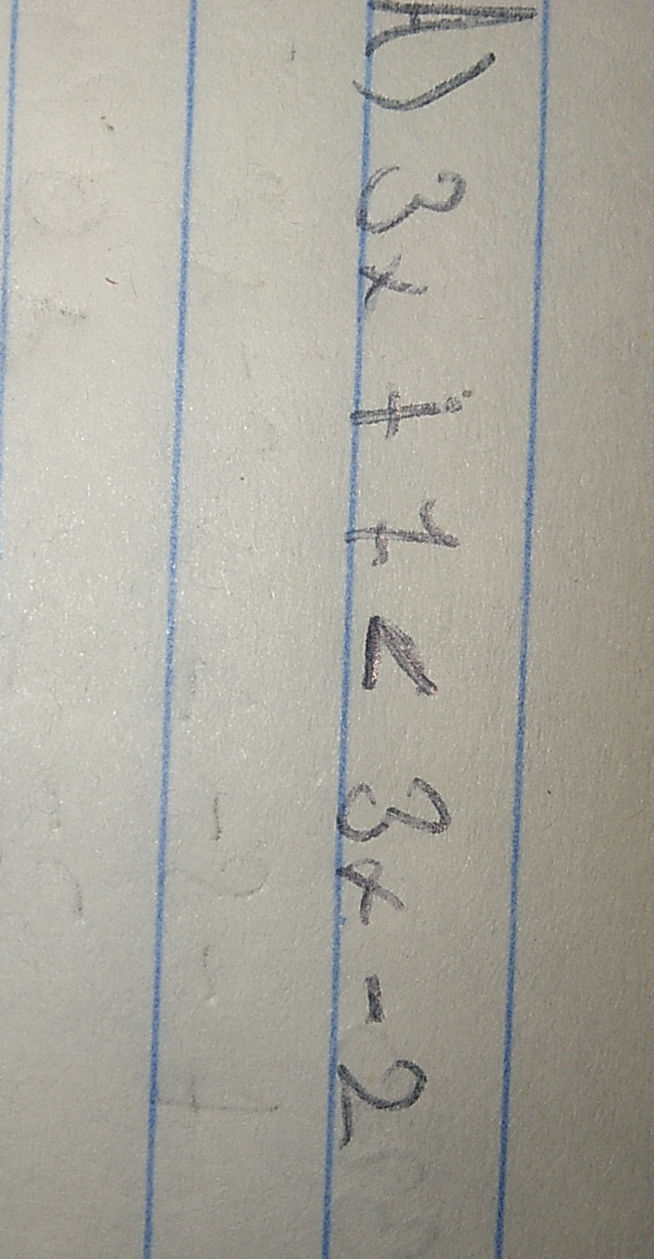 Solve the linear equation: 13x + 4 = 3x - 2 | StudyX