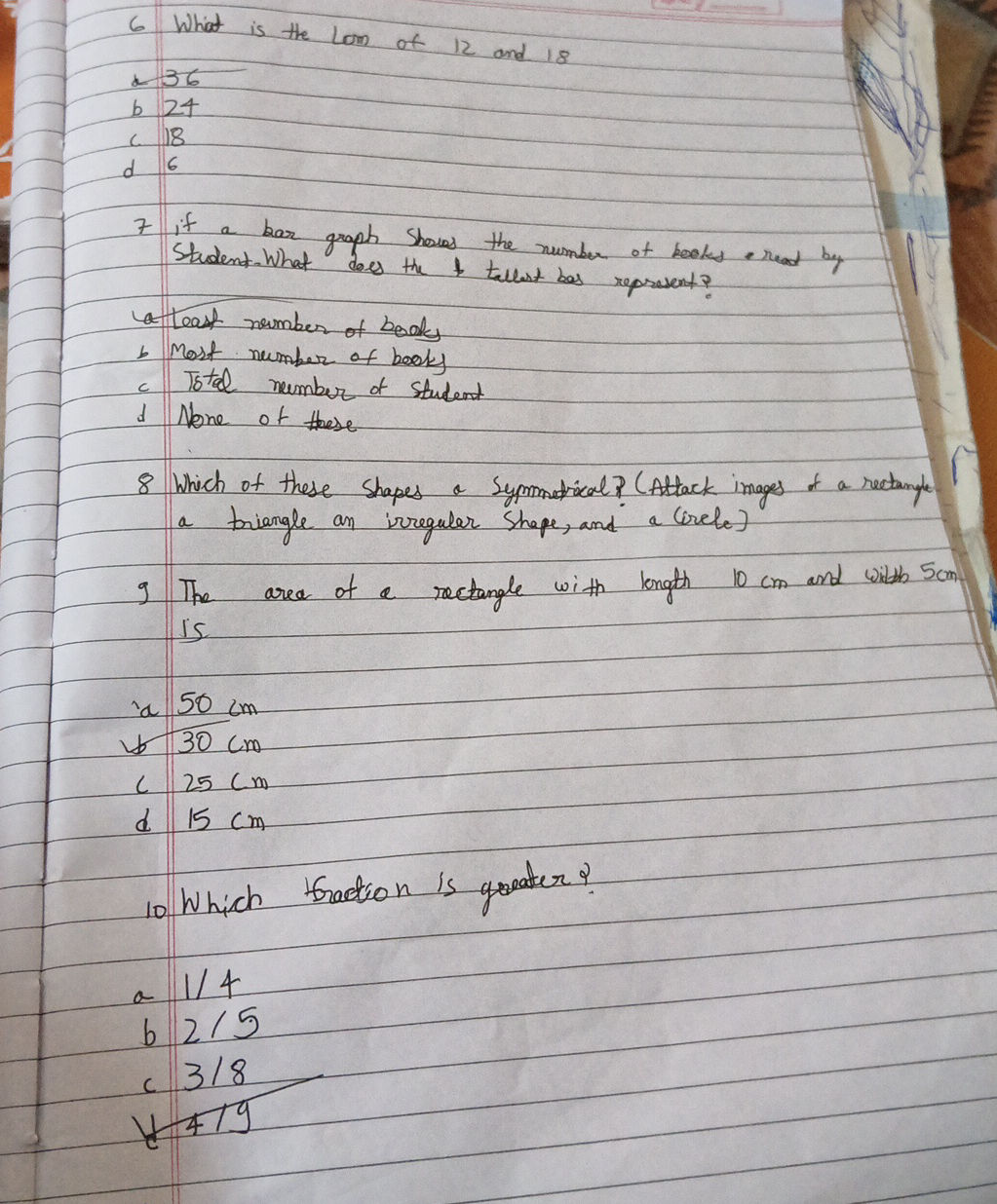 6 What is the LCM of 12 and 18 a 36 b 24 c | StudyX
