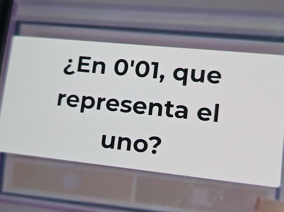 ¿Qué representa el uno en 0.01? | StudyX
