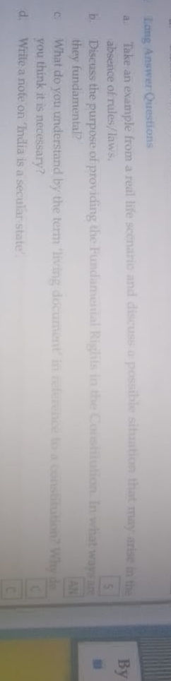 a. Take an example from a real life scenario | StudyX