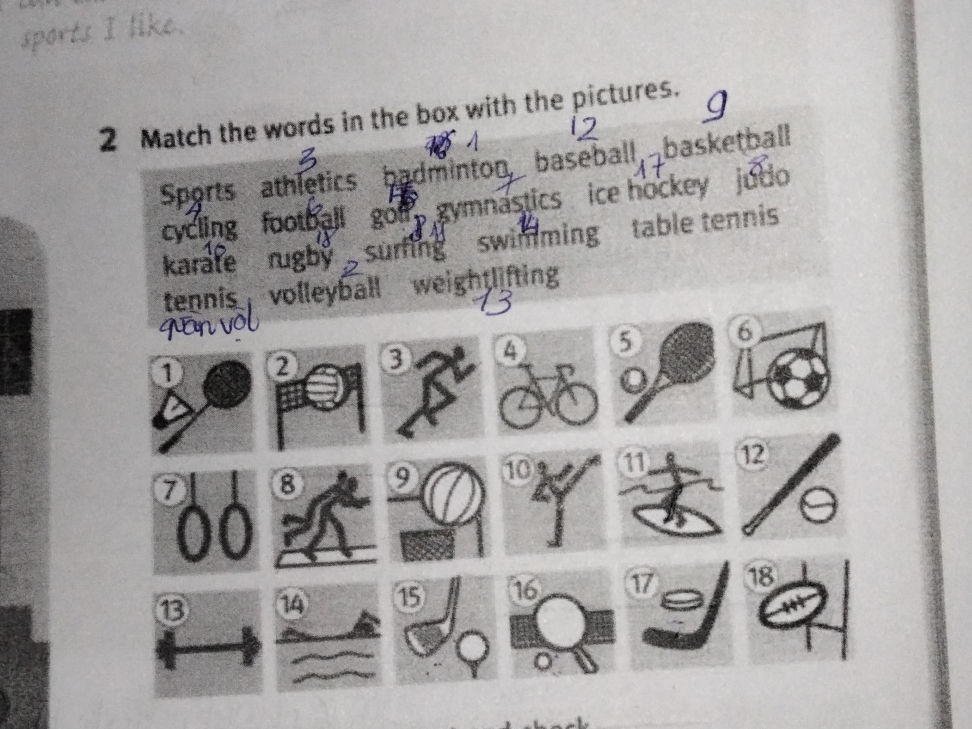 2 Match the words in the box with the | StudyX