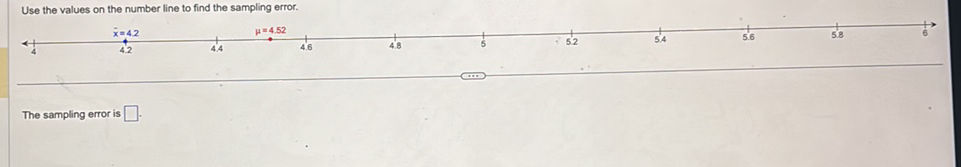 Use the values on the number line to find | StudyX