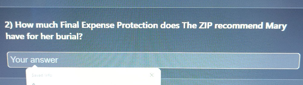 2) How much Final Expense Protection does | StudyX