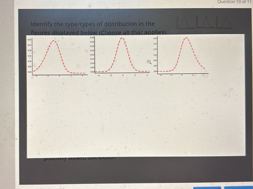 Identify the type/types of distribution in | StudyX