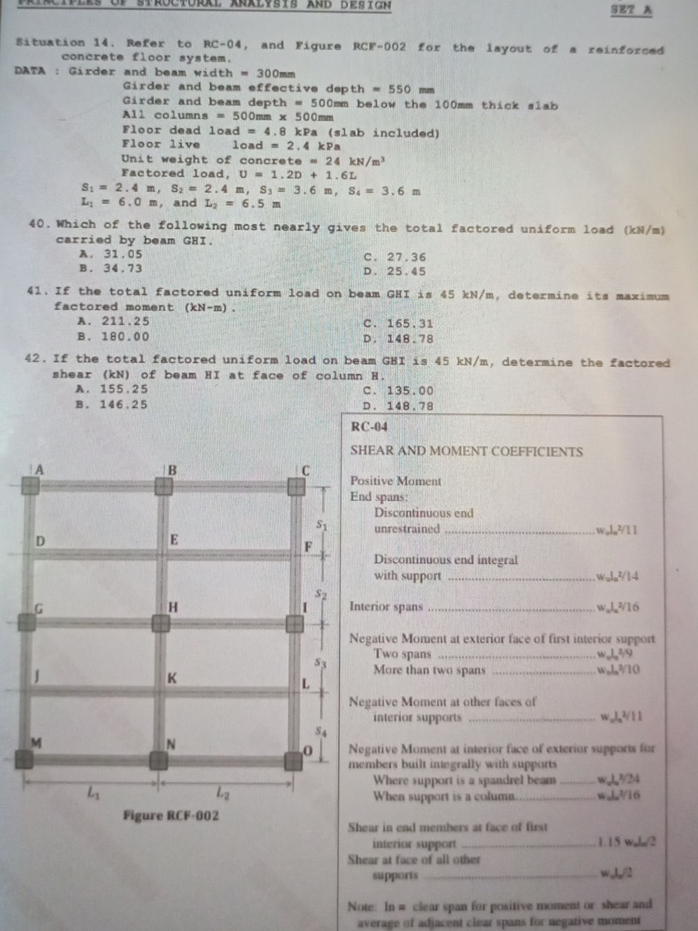 Situation 14. Refer to RC-04, and Figure | StudyX