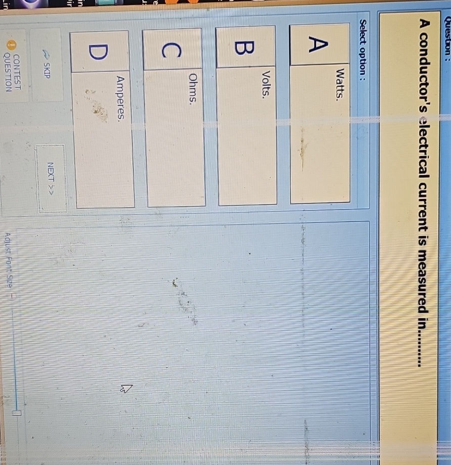 A conductor's electrical current is measured | StudyX