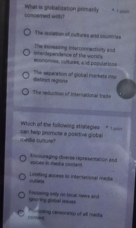 Isolation Countries What is globalization primarily concerned | StudyX