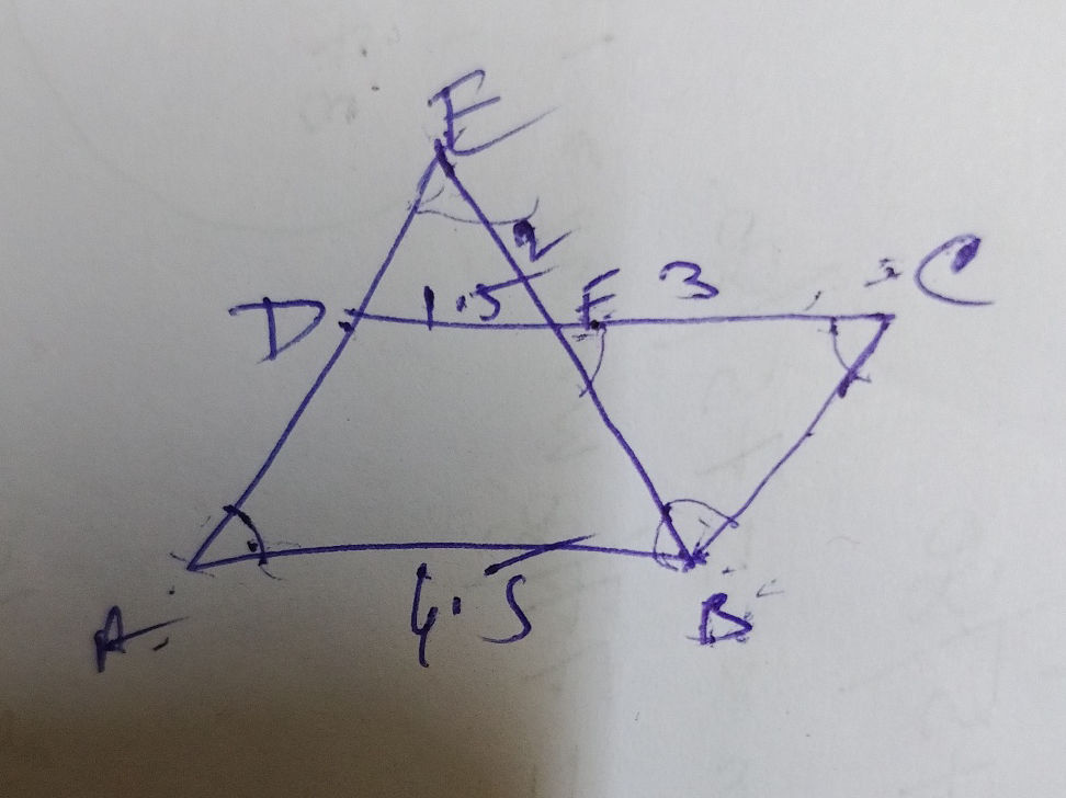 The image shows a diagram of a triangle and