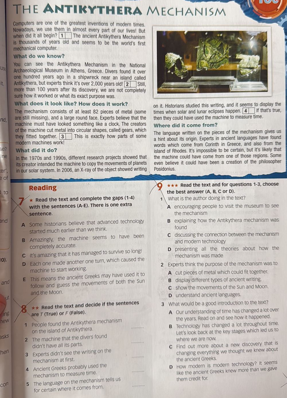 7 * Read the text and complete the gaps | StudyX