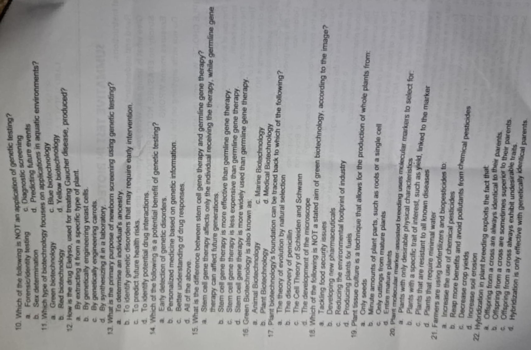 10. Which of the following is NOT an | StudyX