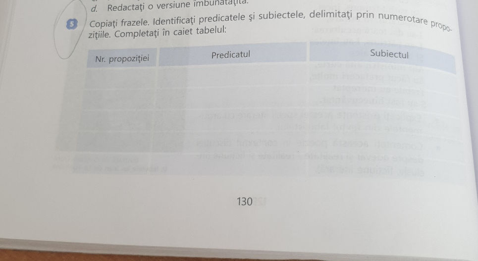Copiați frazele. Identificați predicatele și | StudyX